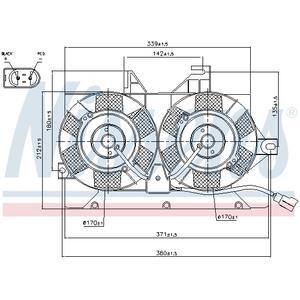 85425
NISSENS
Wentylator chłodnicy, chłodzenie silnika
