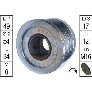 ZN5523
ERA
Alternator - sprzęgło jednokierunkowe
