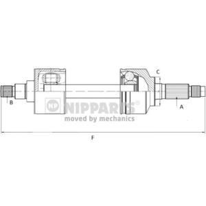 N2802002
NIPPARTS
Wał, półoś napędowa
